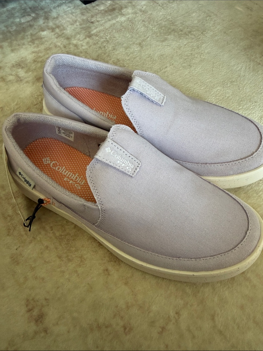 Columbia women’s  Slip-On Loafers - Light Lavender Canvas